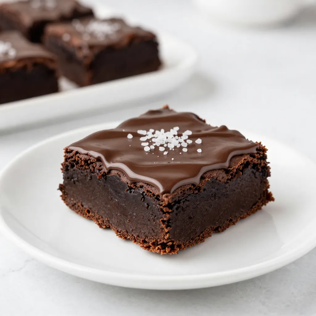 Brownie Fudge with Chocolate Ganache Delightful Treat