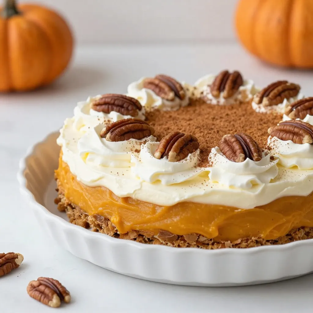 Pumpkin Delight Layered Dessert Tasty Holiday Treat