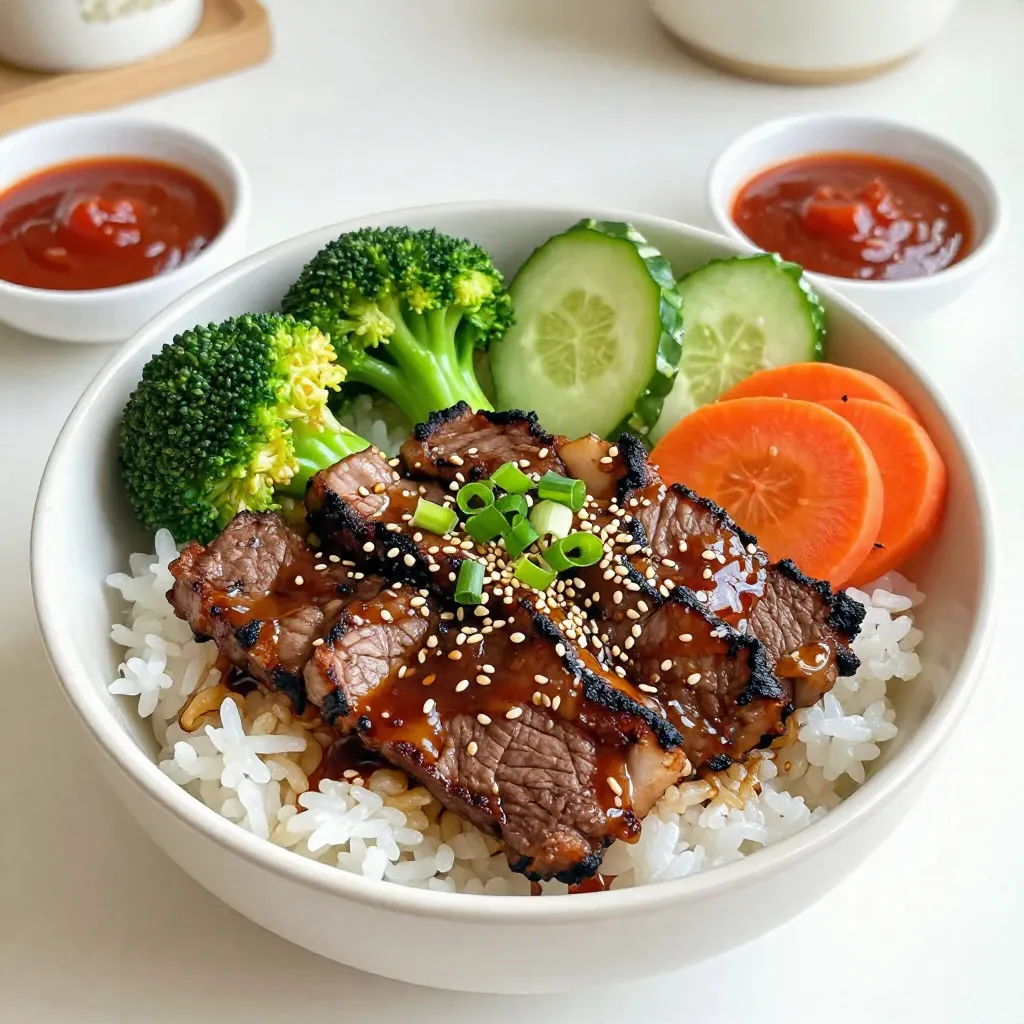 Korean BBQ Steak Rice Bowls Quick and Tasty Meal