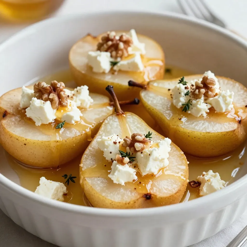 Honey Feta Baked Pears Delightful Dessert Recipe