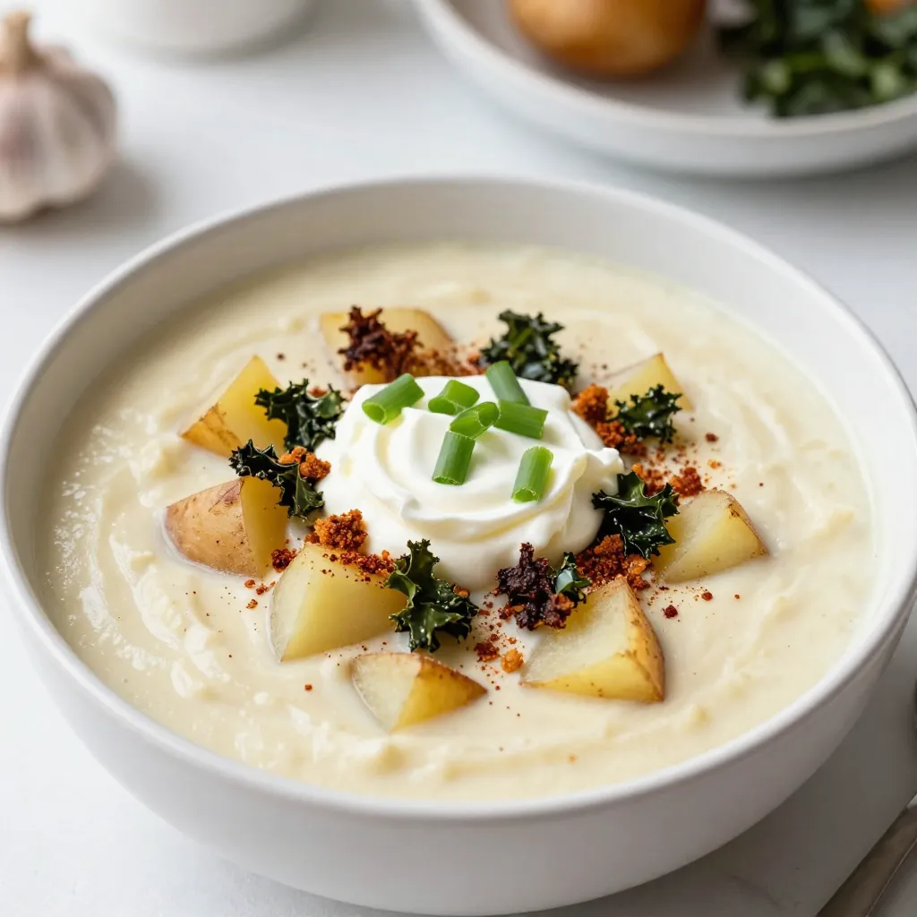 Creamy Loaded Potato Soup Thick and Comforting Dish