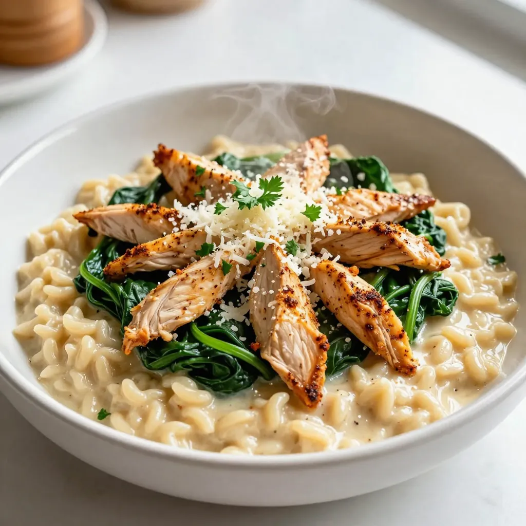 Cajun Chicken Alfredo Orzo Flavorful and Simple Meal