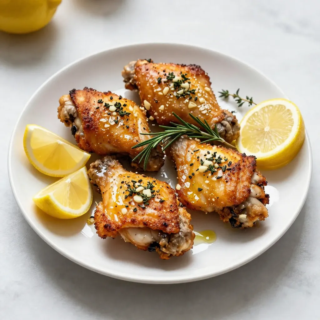 Air Fryer Garlic Herb Chicken Thighs Delicious Recipe