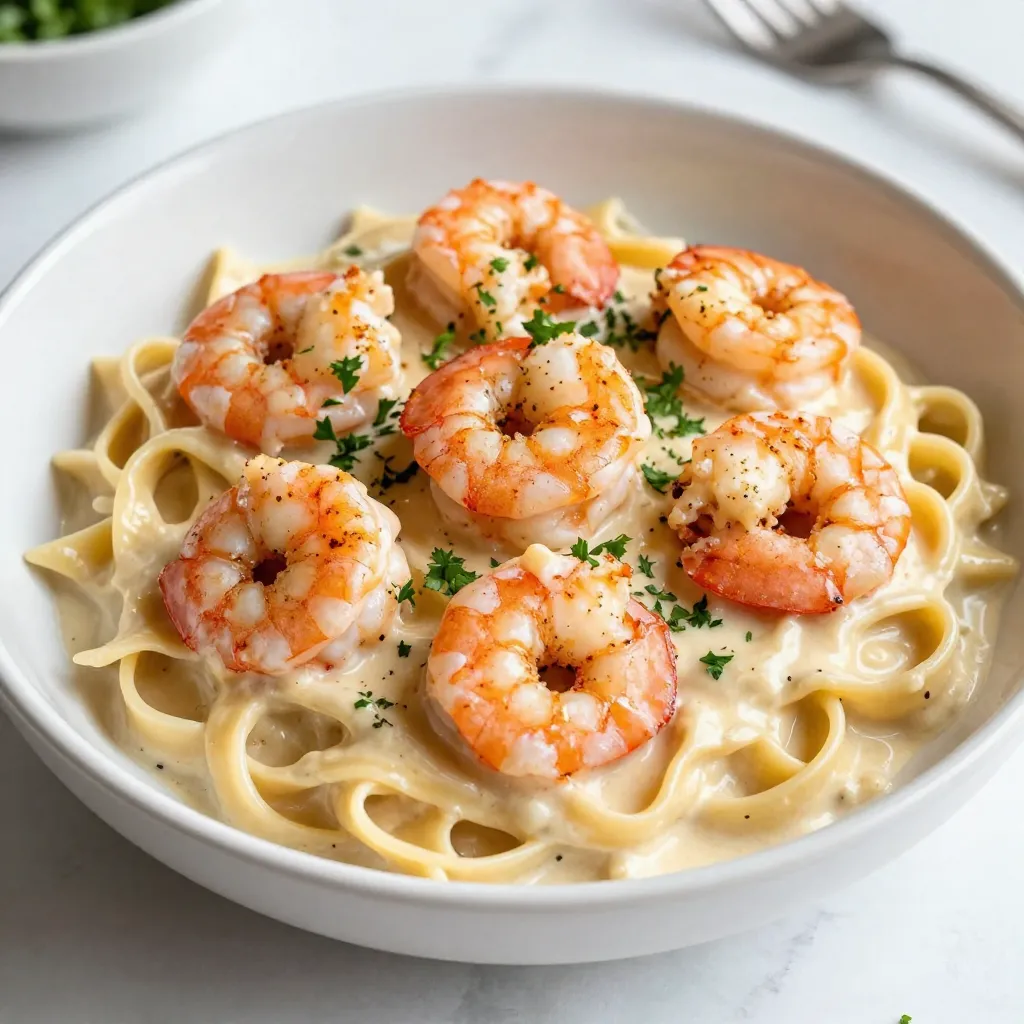 Creamy Cajun Shrimp Alfredo Simple and Tasty Meal