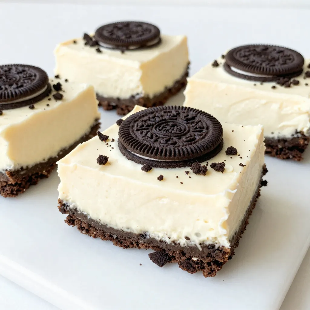 No-Bake Oreo Cheesecake Bars Irresistible Dessert Treat