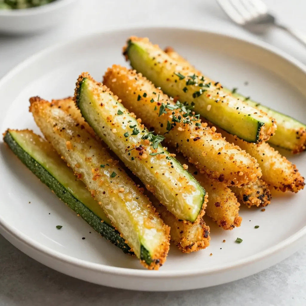 Air Fryer Parmesan Zucchini Fries Flavorful Snack Idea