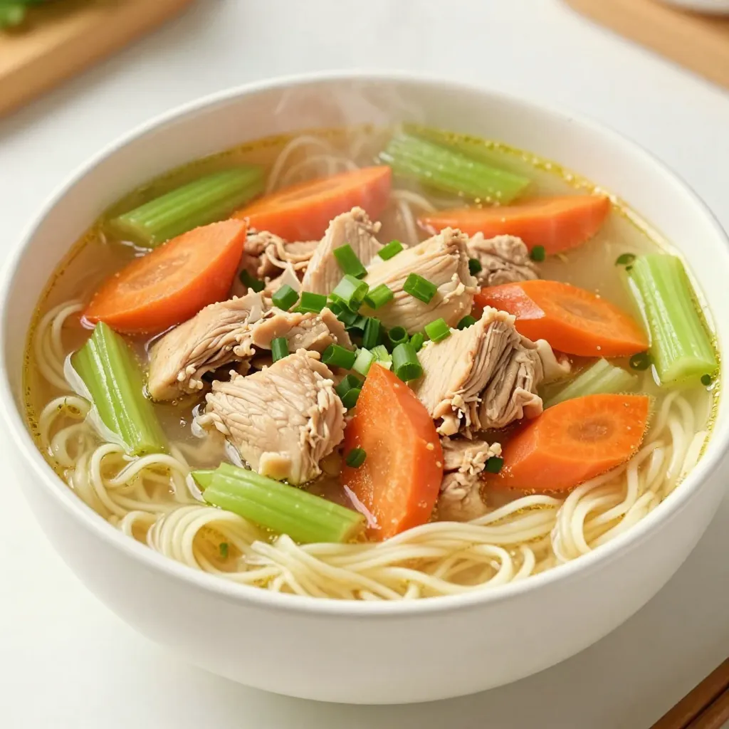 Ginger Garlic Chicken Noodle Soup Heartwarming Recipe