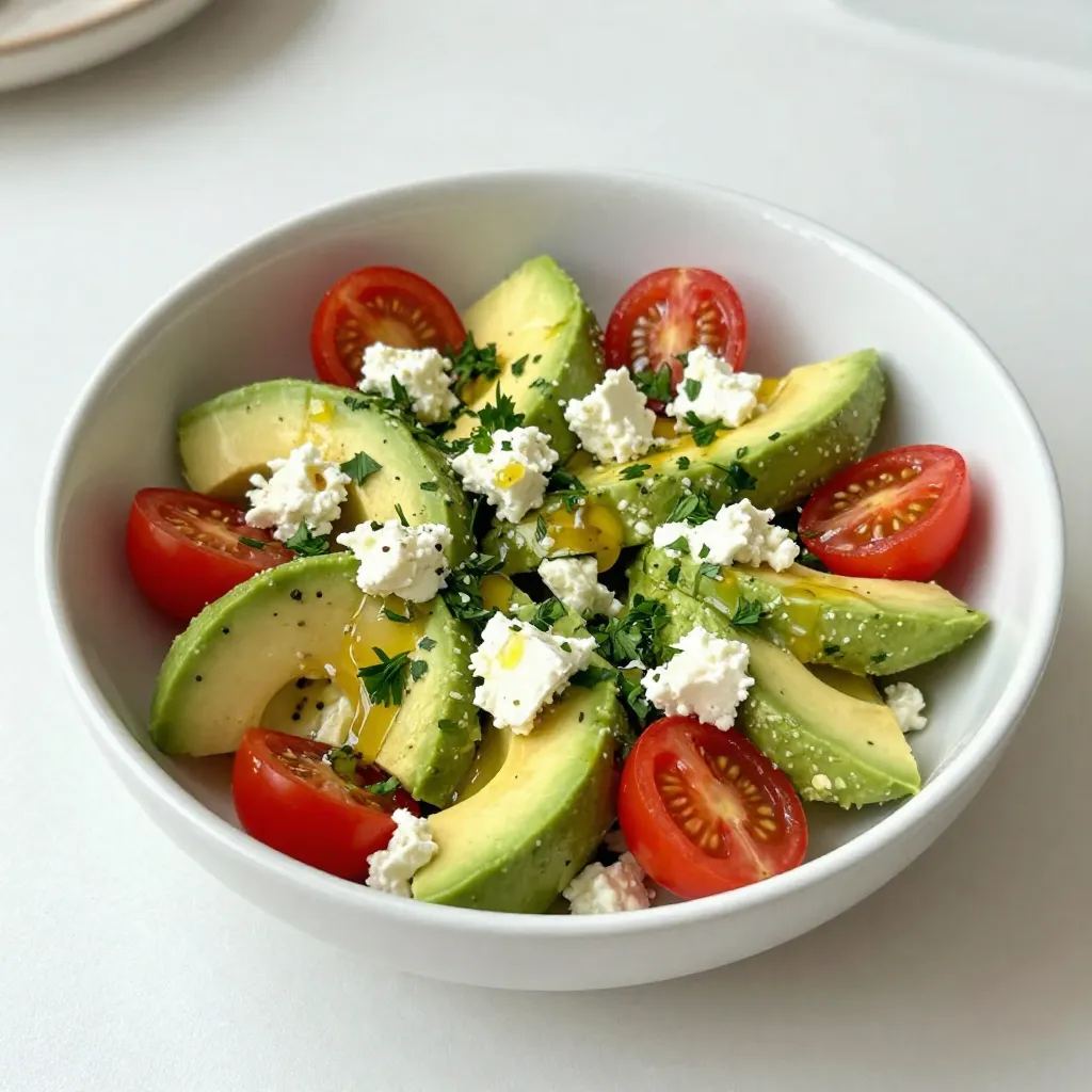Chickpea Feta Avocado Salad Fresh and Flavorful Dish