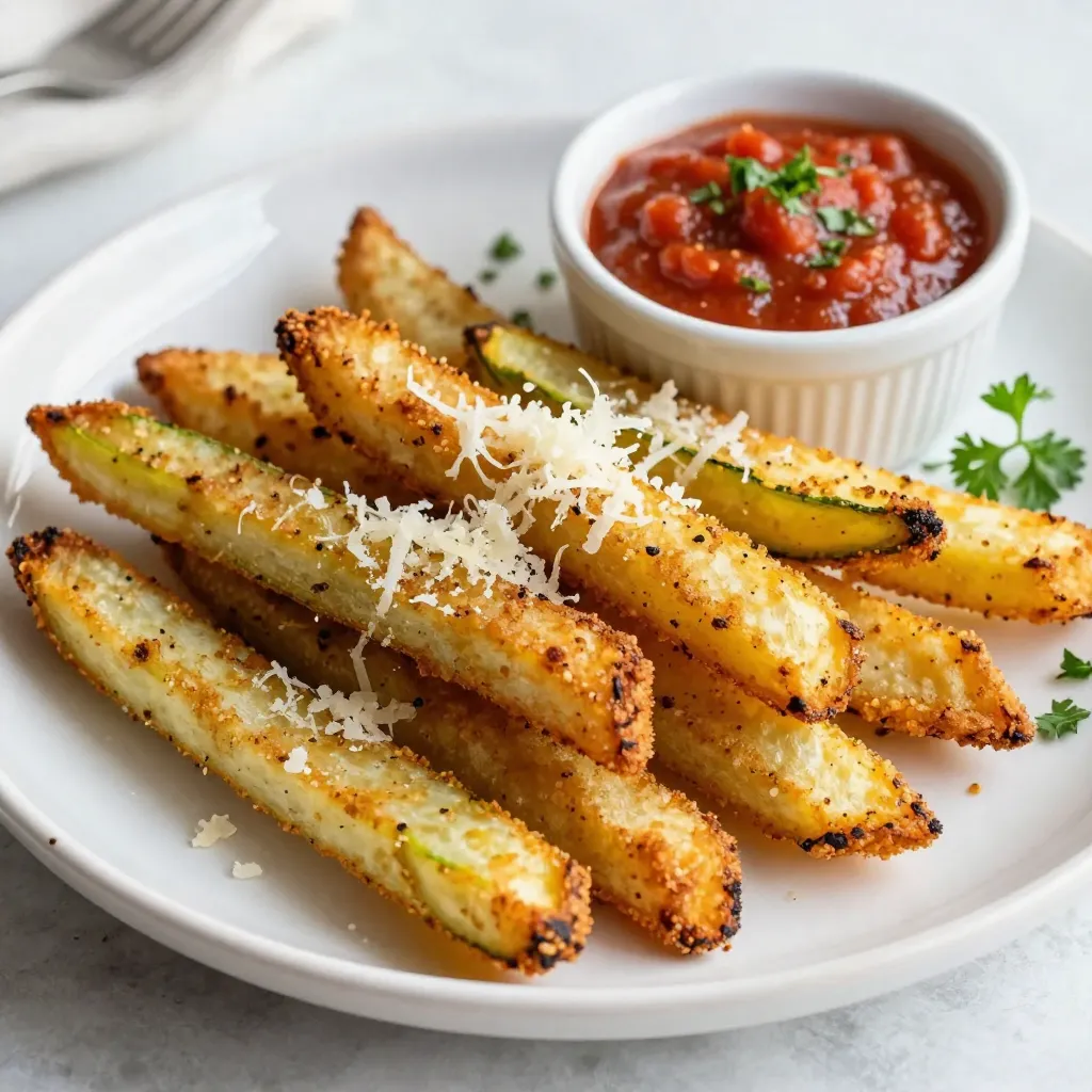 Air Fryer Parmesan Zucchini Fries Crispy Delight