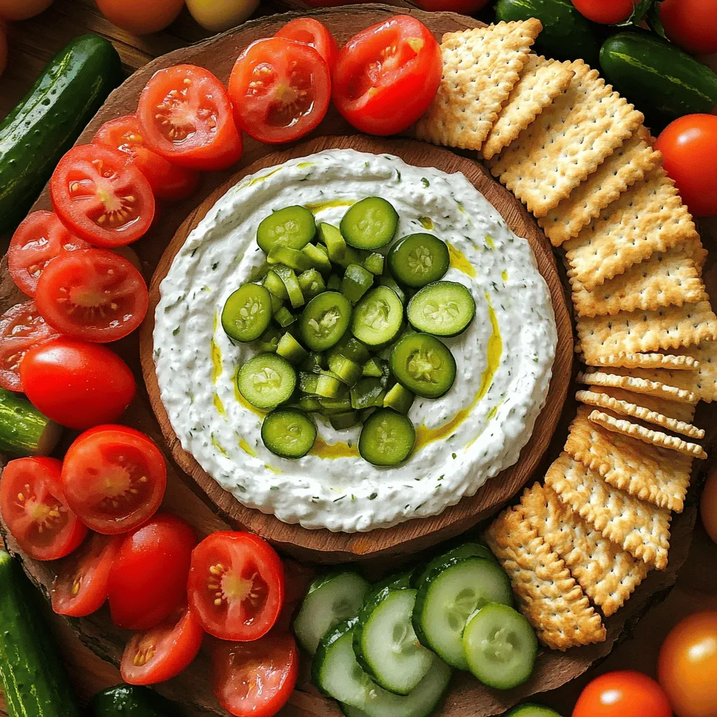 Sweet and Spicy Pickle Dip Board for Hosting Success