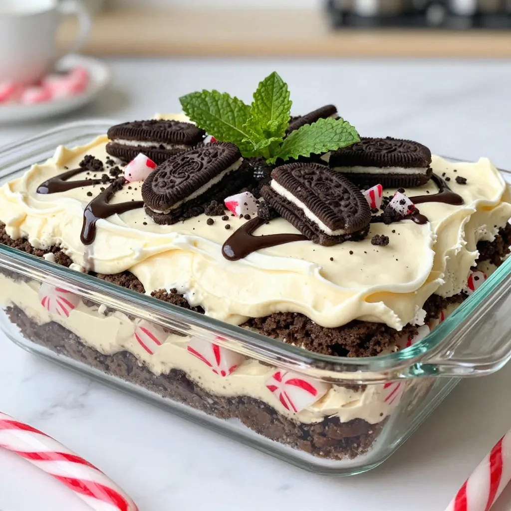 No-Bake Christmas Oreo Lasagna Easy Holiday Treat