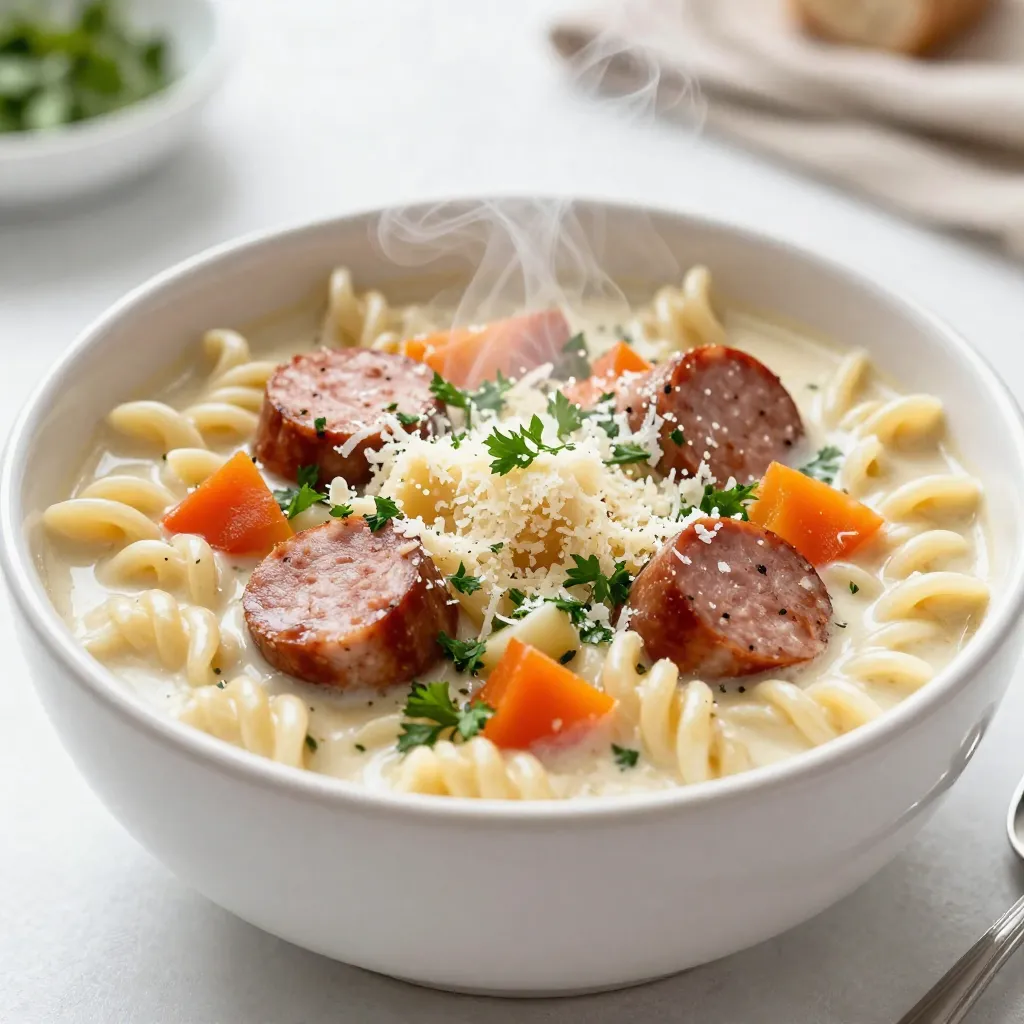 Parmesan Sausage Ditalini Soup Flavorful and Easy Meal