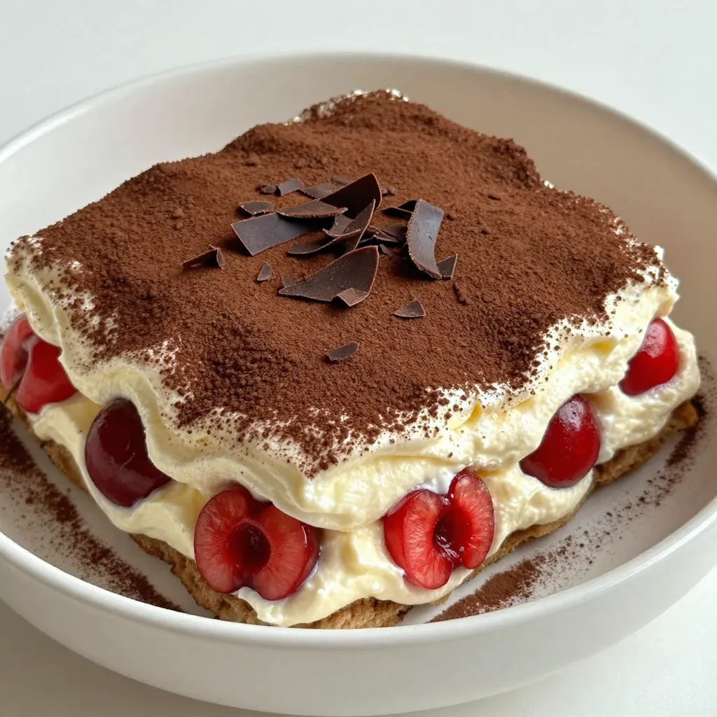 Cherry Amaretto Tiramisu Rich and Flavorful Delight