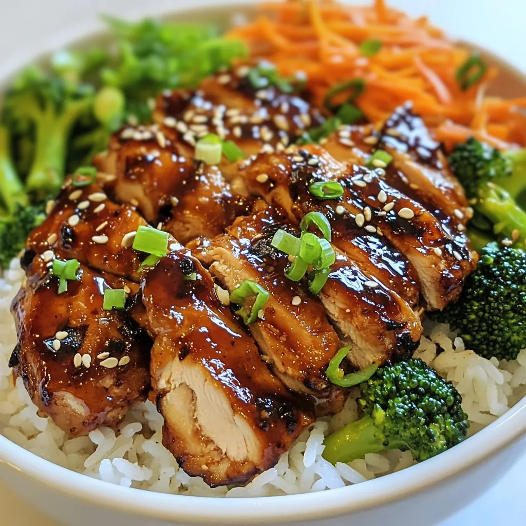 Spicy Korean BBQ Chicken Rice Bowl Packed with Flavor