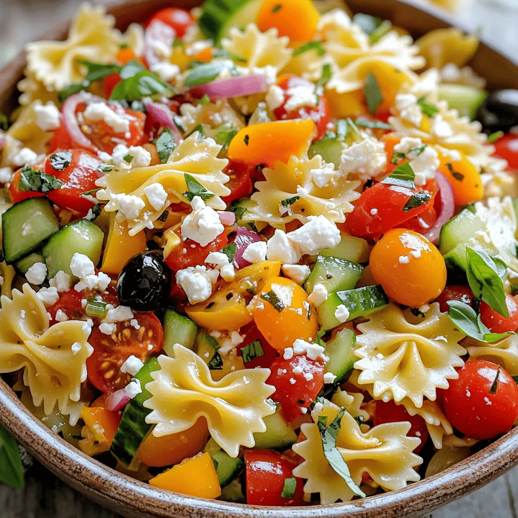 Bow Tie Pasta Salad Fresh and Flavorful Recipe