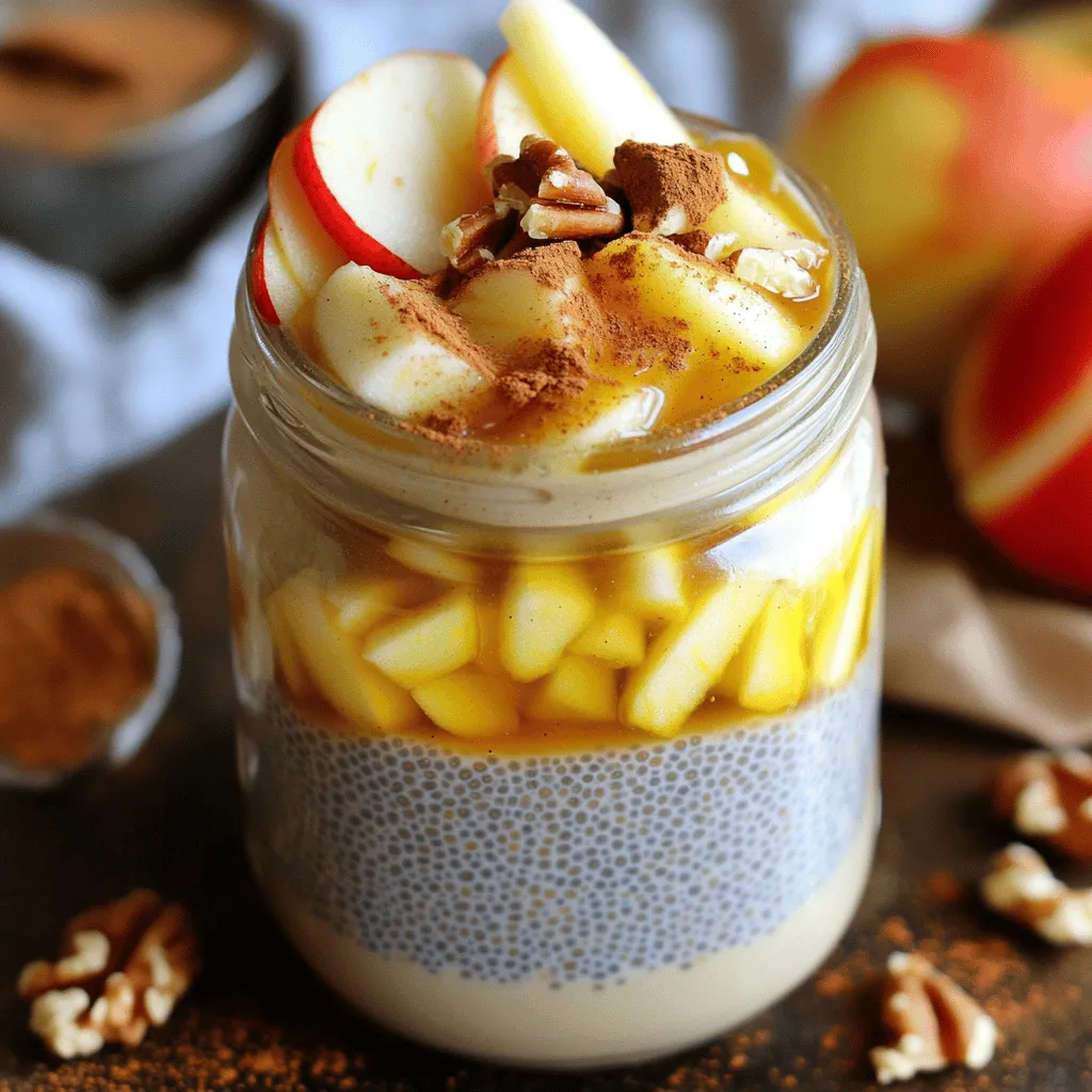 Apple Cinnamon Overnight Chia Pudding Delightful Recipe