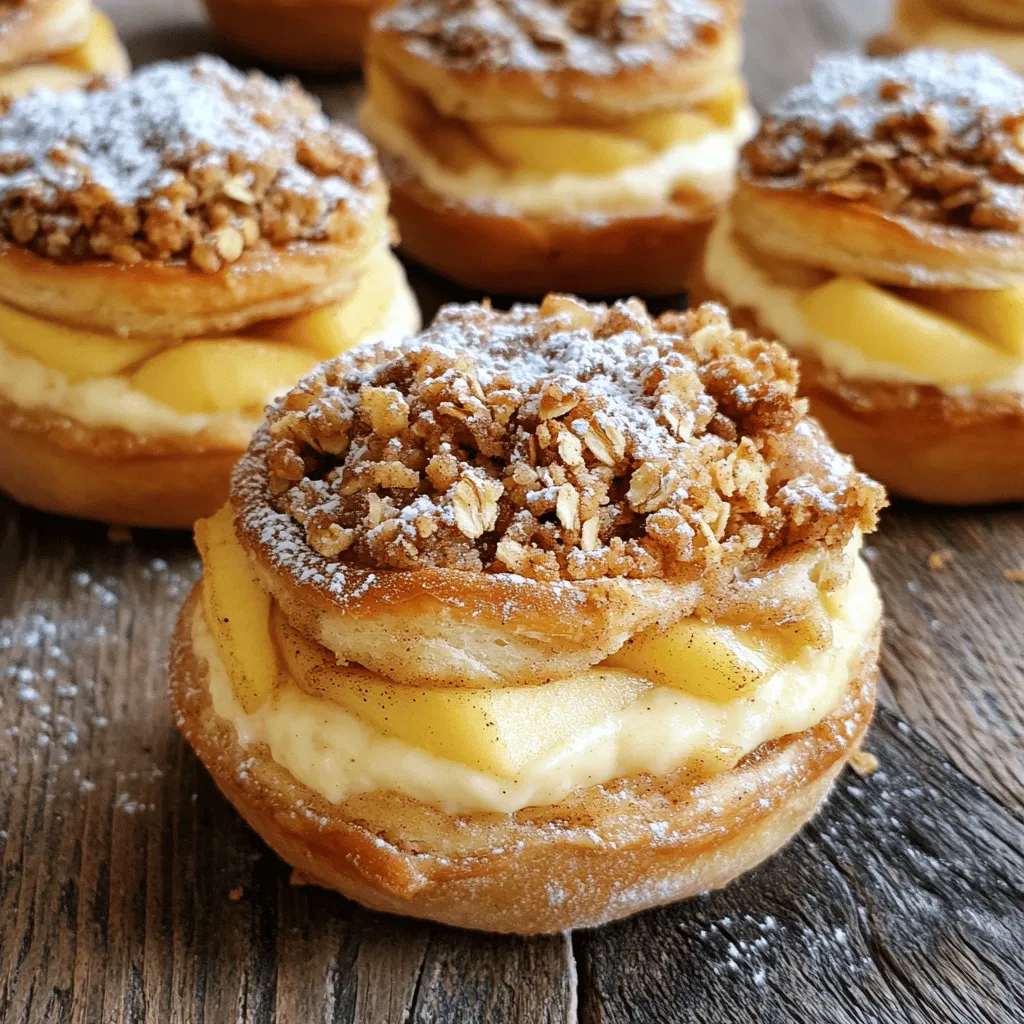 Apple Cheesecake Crumble Buns Delightful and Easy Treat