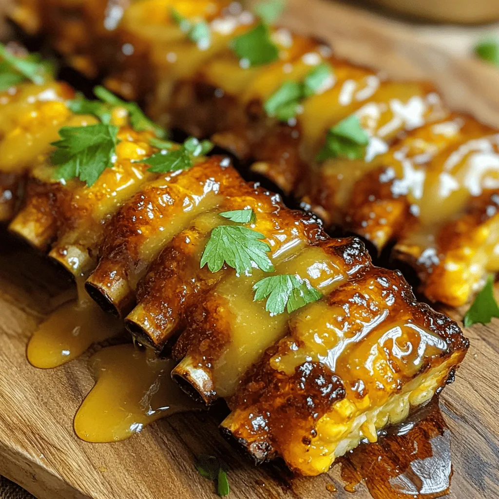Air Fryer Honey Butter Corn Ribs Easy and Tasty Recipe