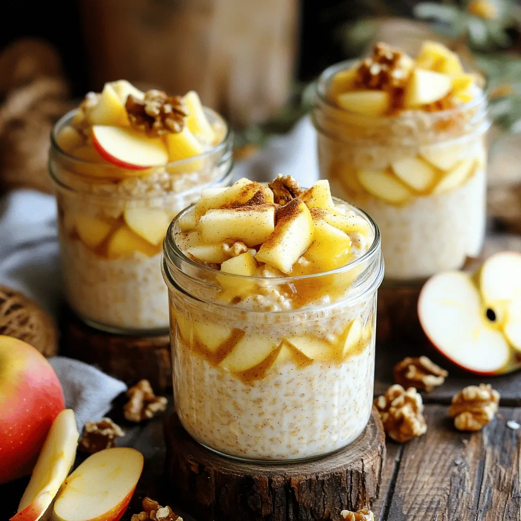 Apple Cinnamon Overnight Oats Quick and Tasty Recipe