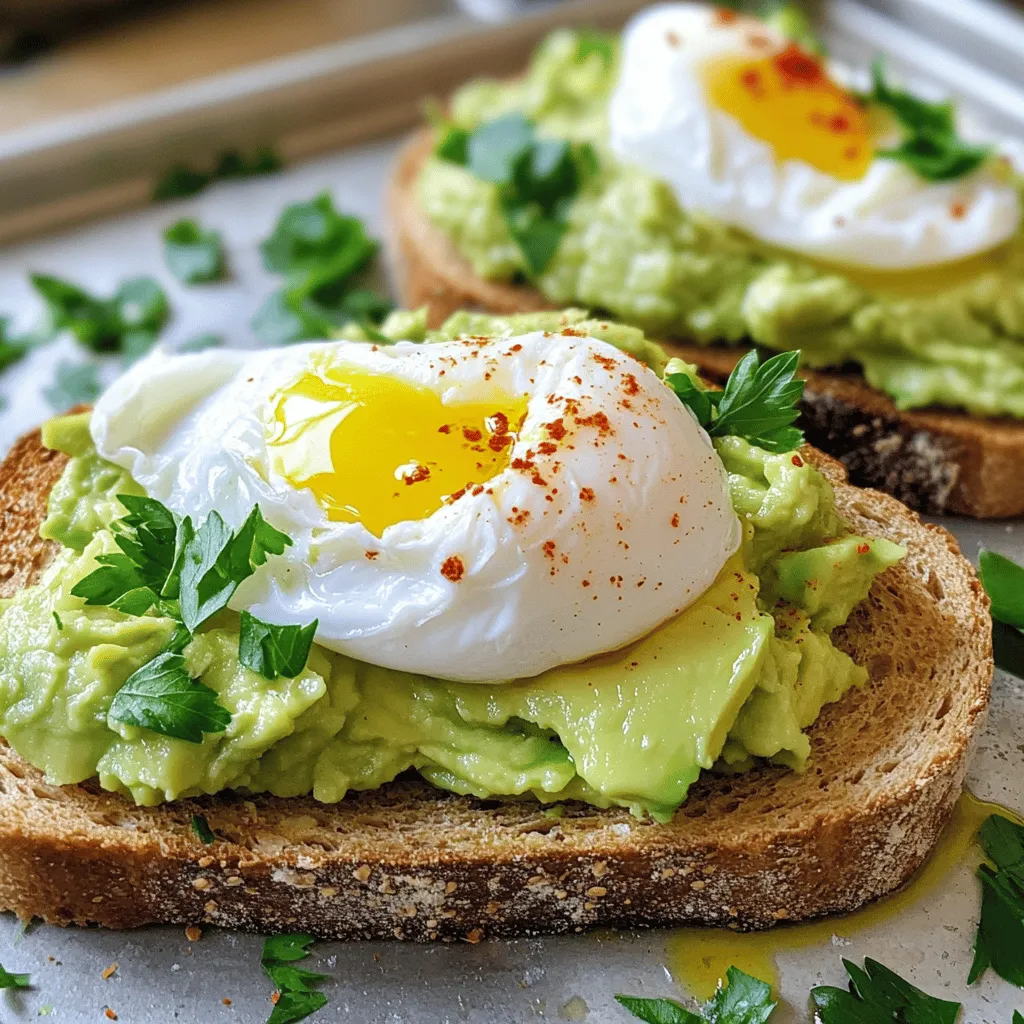 Avocado Toast with Poached Egg Simple and Tasty Dish