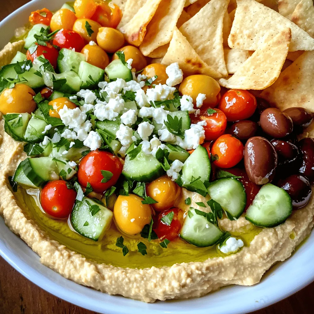 Greek Loaded Hummus Flavorful and Delightful Dip