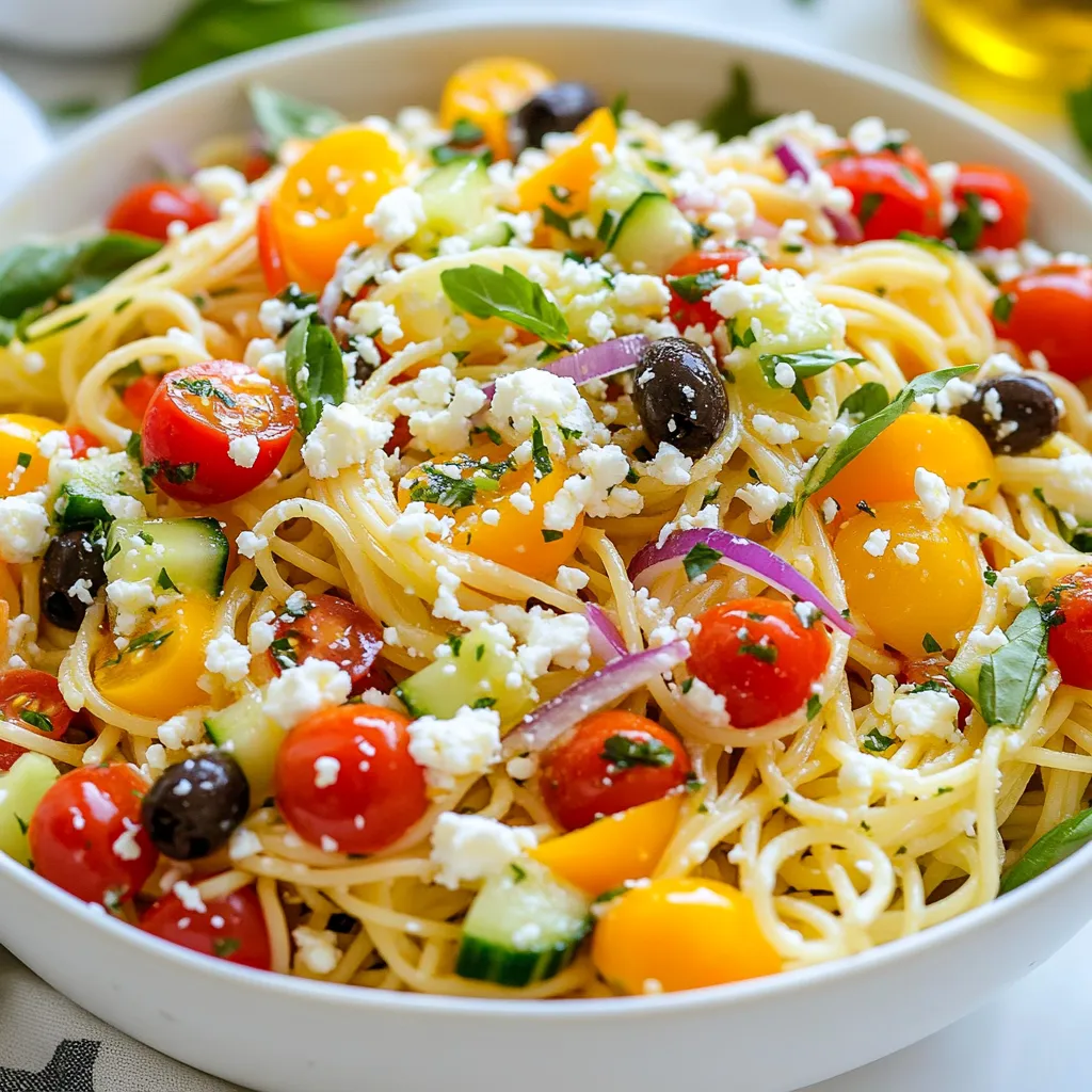 Zesty Spaghetti Salad Fresh and Flavorful Delight