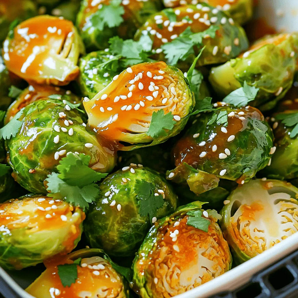 Air Fryer Sweet Chili Brussels Sprouts Flavorful Treat