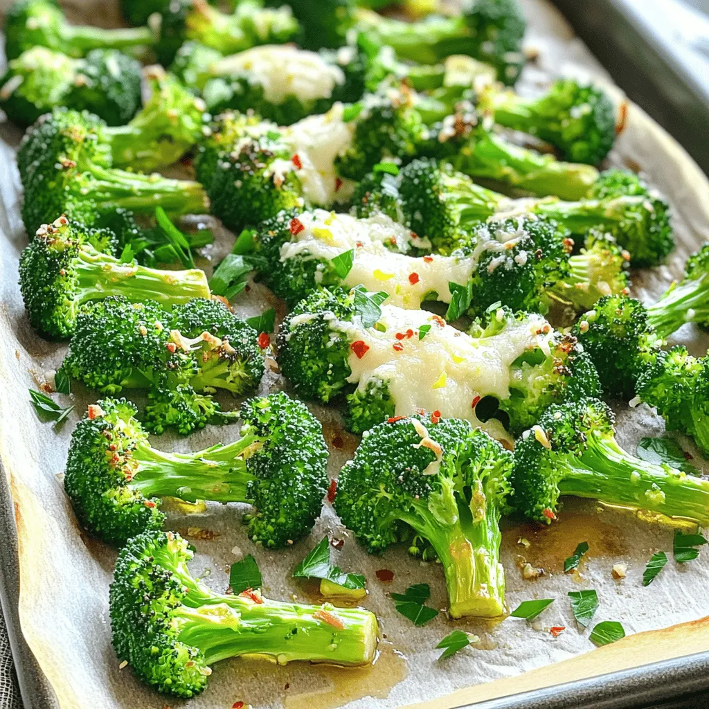 Zesty Lemon Garlic Roasted Broccoli Flavorful Dish