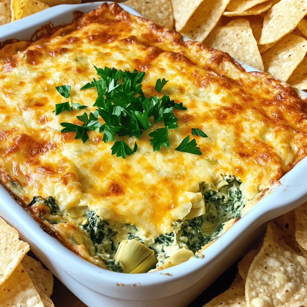 Baked Spinach Artichoke Dip Creamy and Tasty Snack