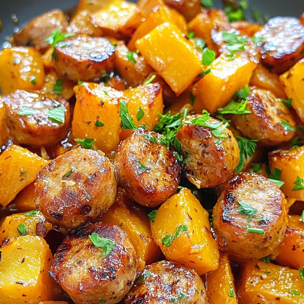 Savory Honey Garlic Sausage Sweet Potatoes Delight