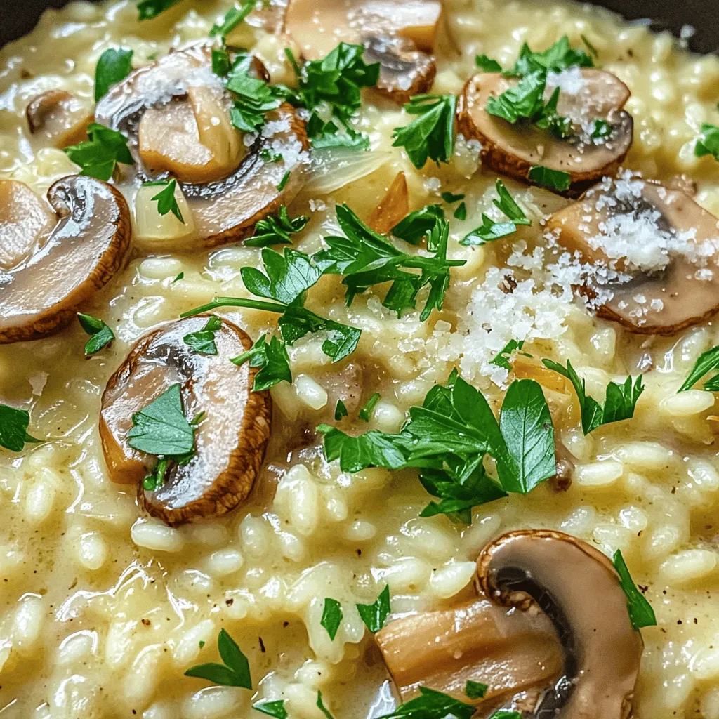 Creamy Mushroom Risotto Comforting and Simple Dish
