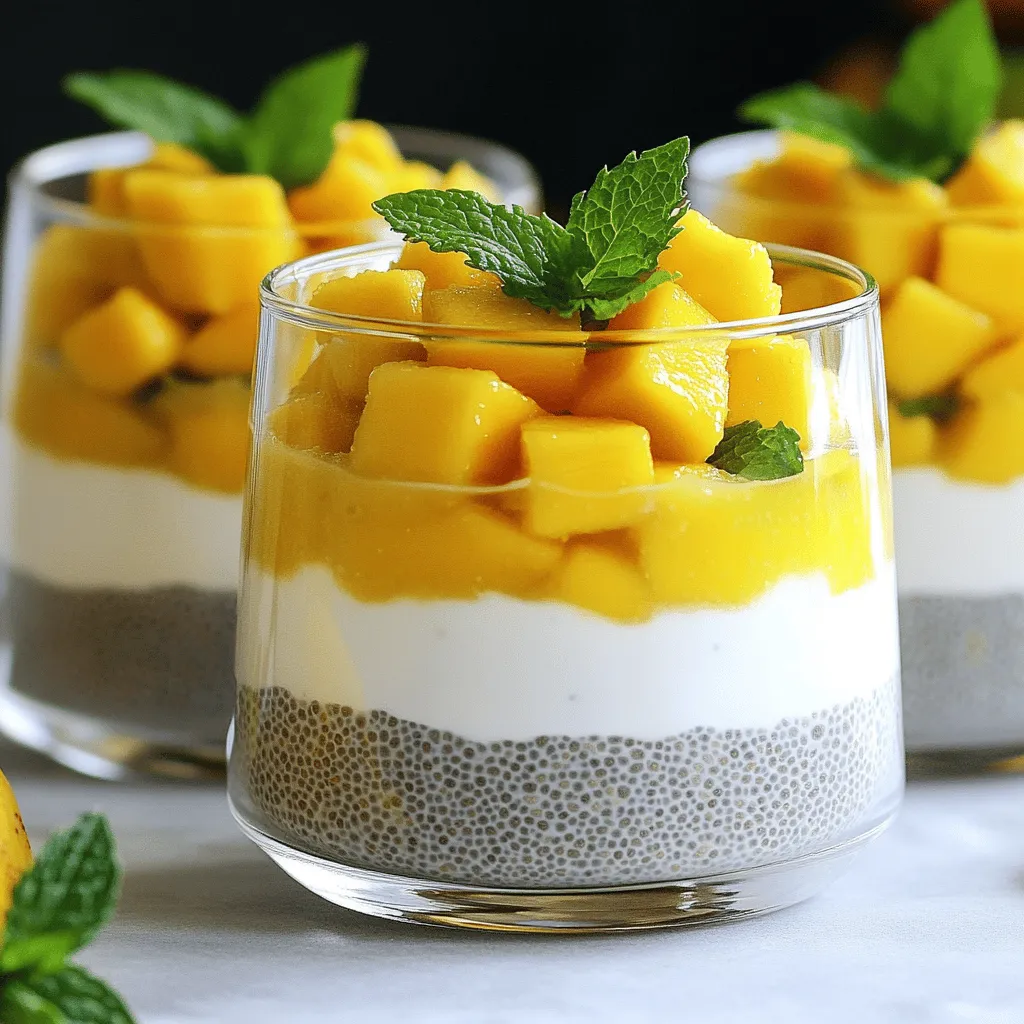 Mango Coconut Chia Pudding Revitalizing Dessert Recipe