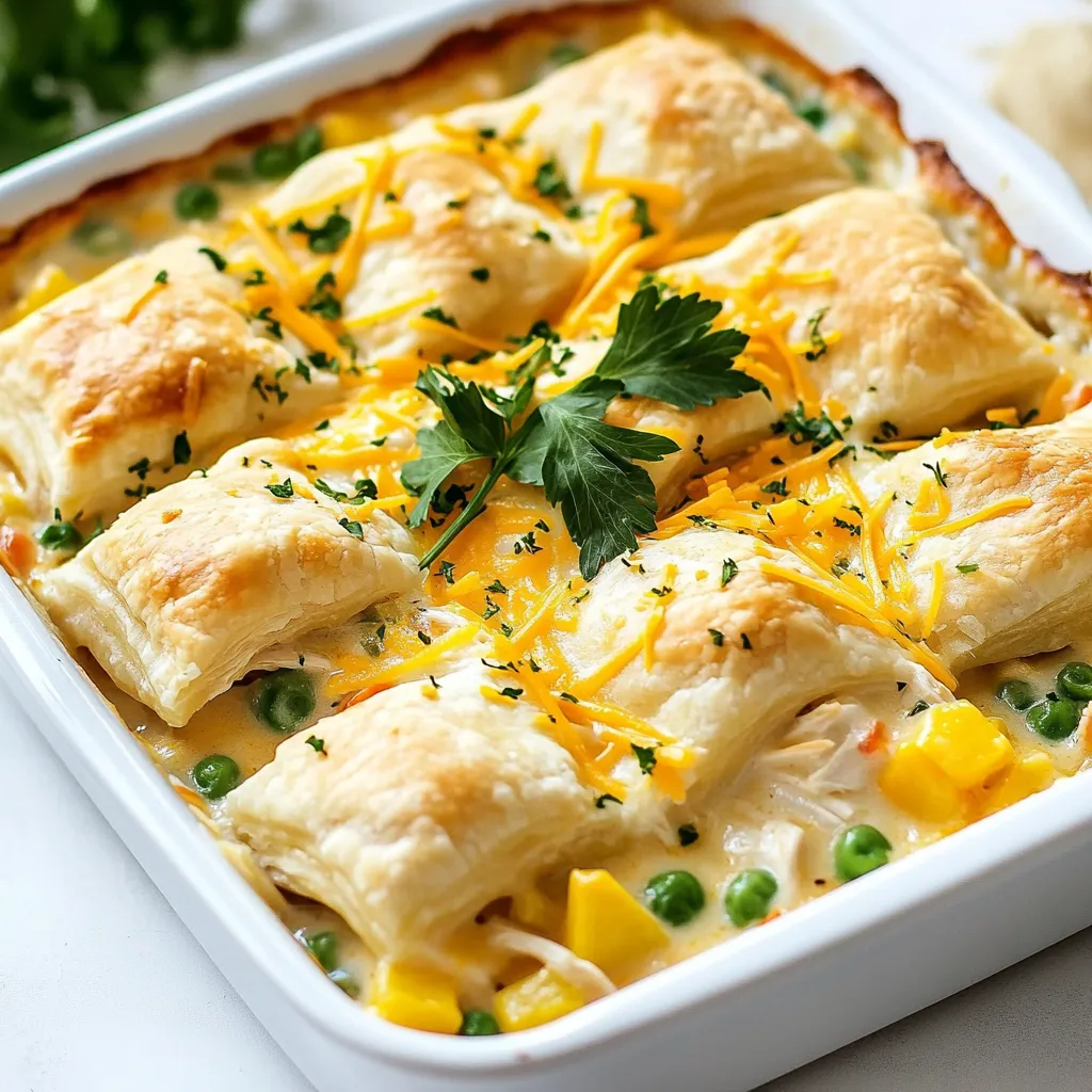 Savory Chicken Pot Pie Casserole Family Dinner Delight