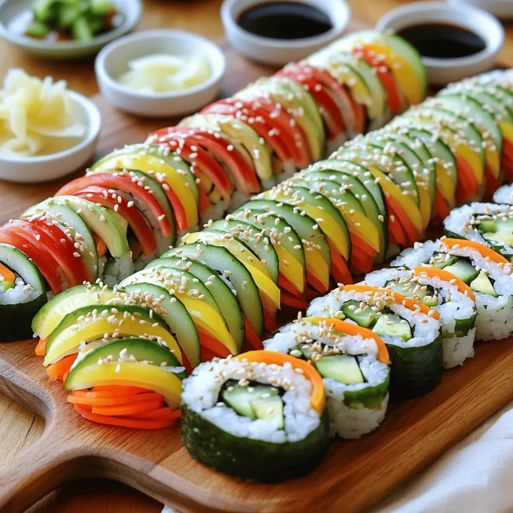 Rainbow Veggie Sushi Rolls Vibrant and Easy Recipe