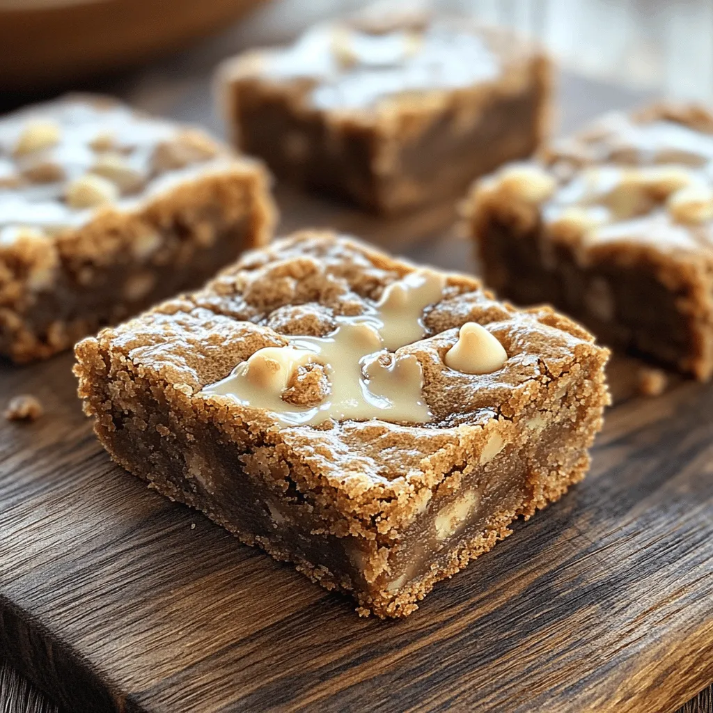 Bakery-Style Maple Brown Sugar Blondies Delight