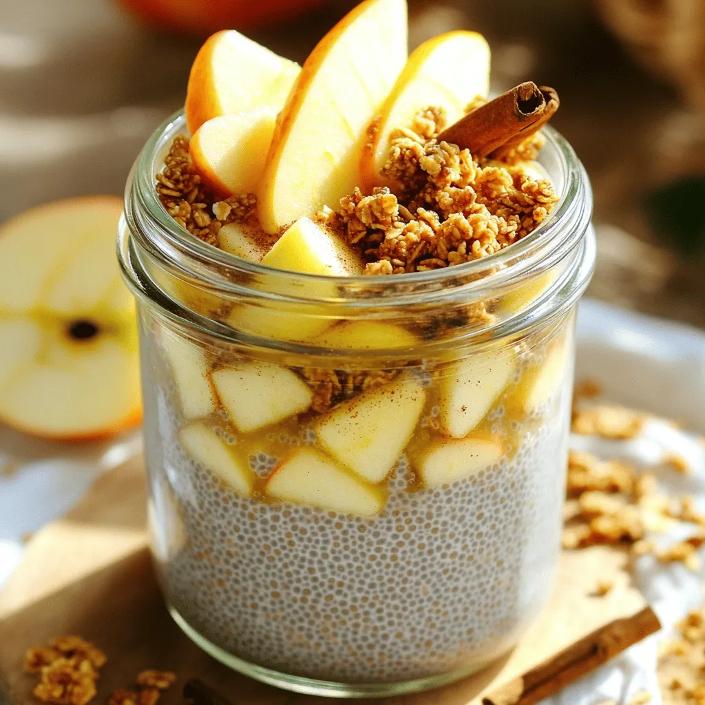 Apple Pie Overnight Chia Pudding Easy and Healthy Dish