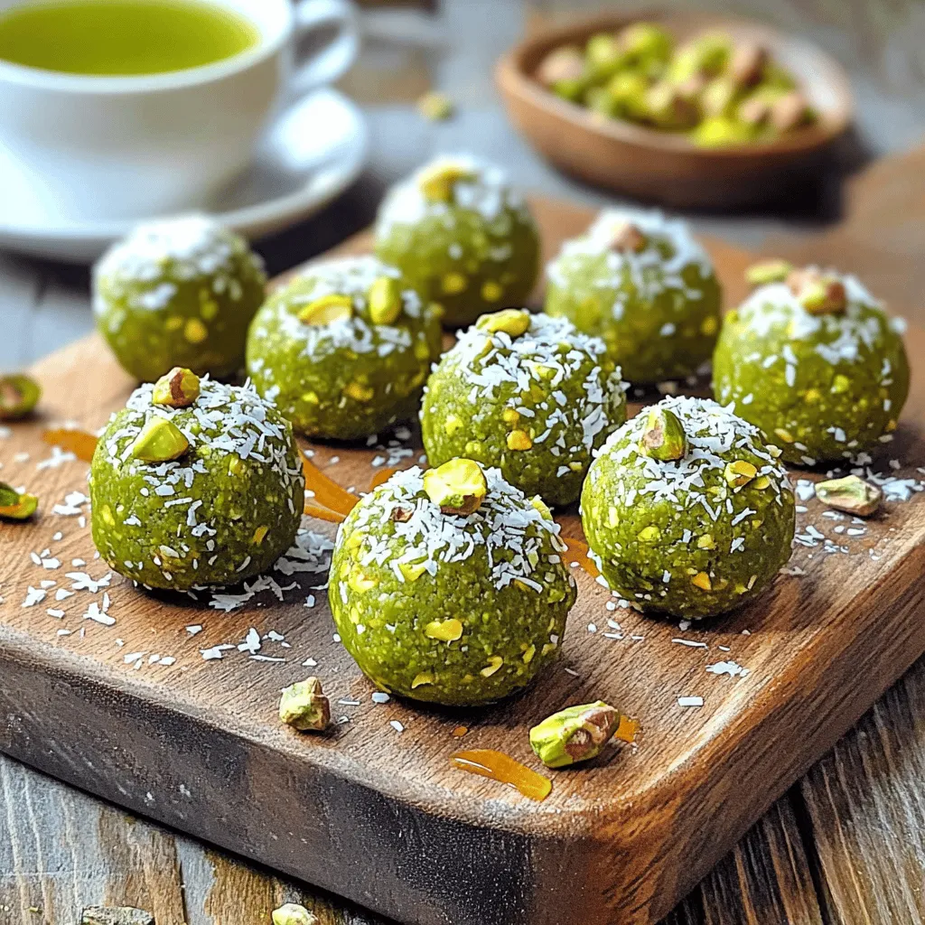 Matcha Pistachio Energy Bites Nourishing Snack Option