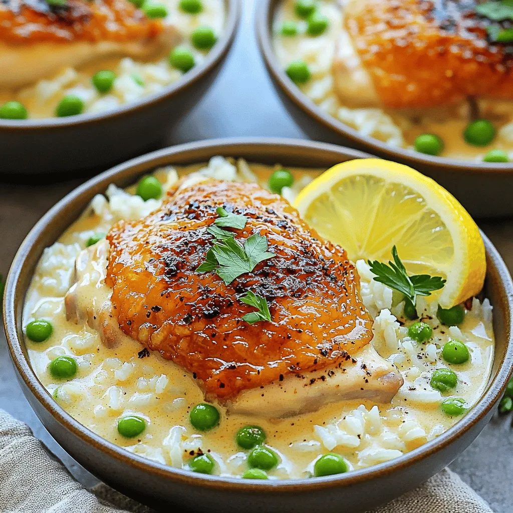 Creamy Smothered Chicken and Rice Dinner Delight