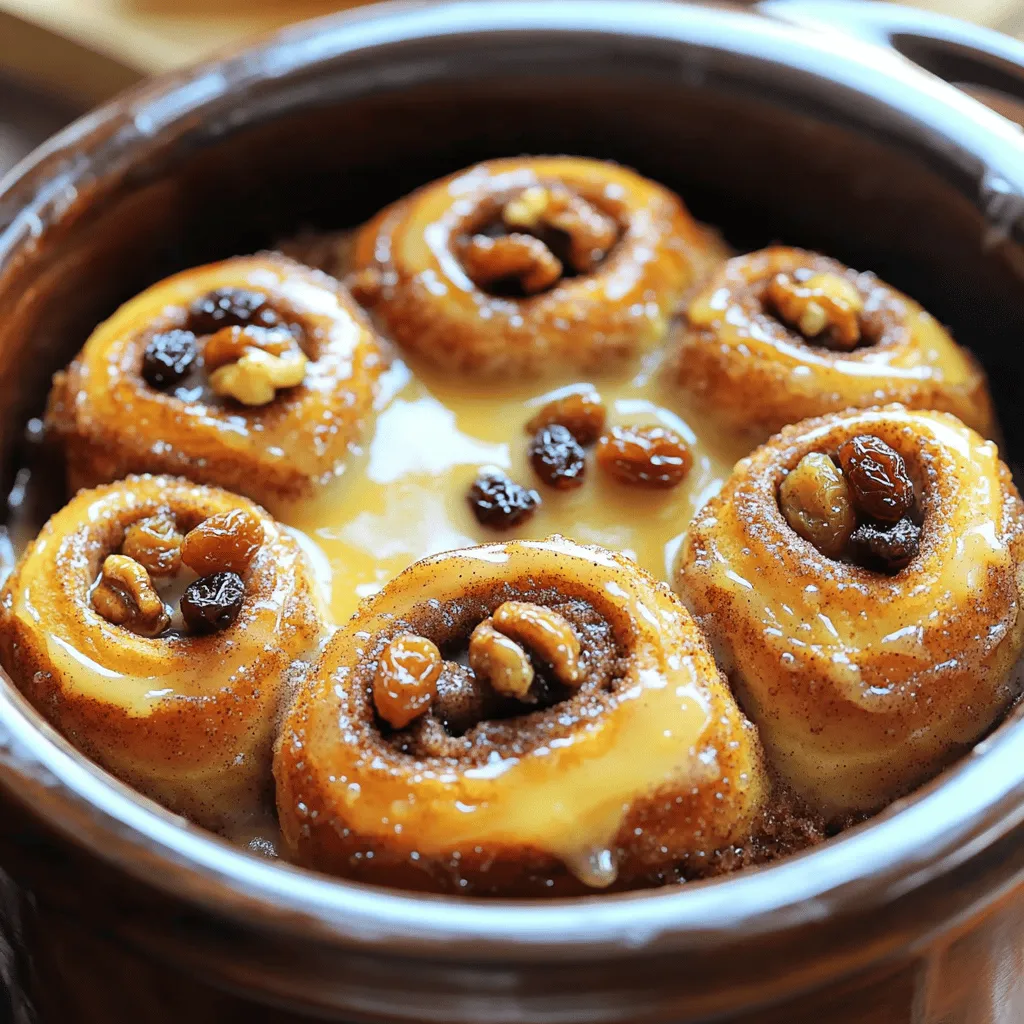 Slow Cooker Cinnamon Roll Monkey Bread Delight