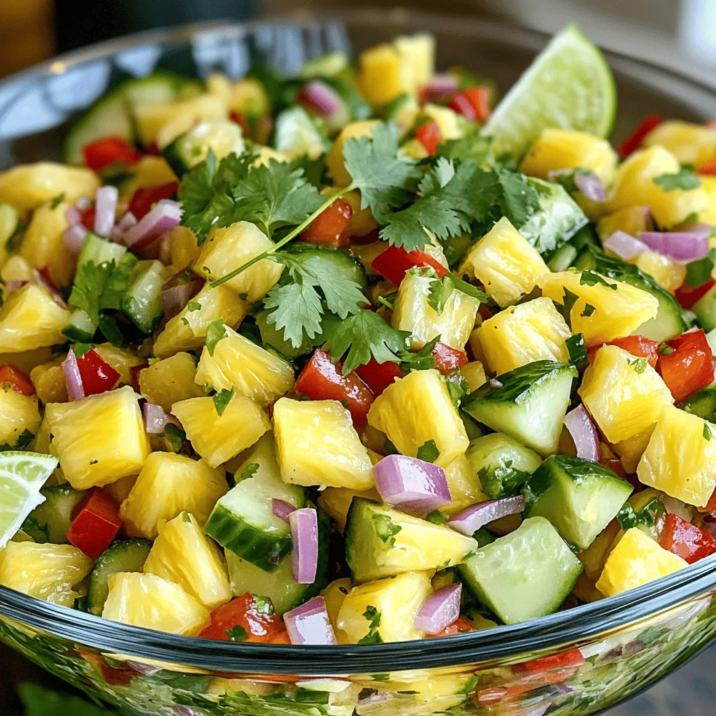 Pineapple Cucumber Salad Refreshing and Healthy Recipe