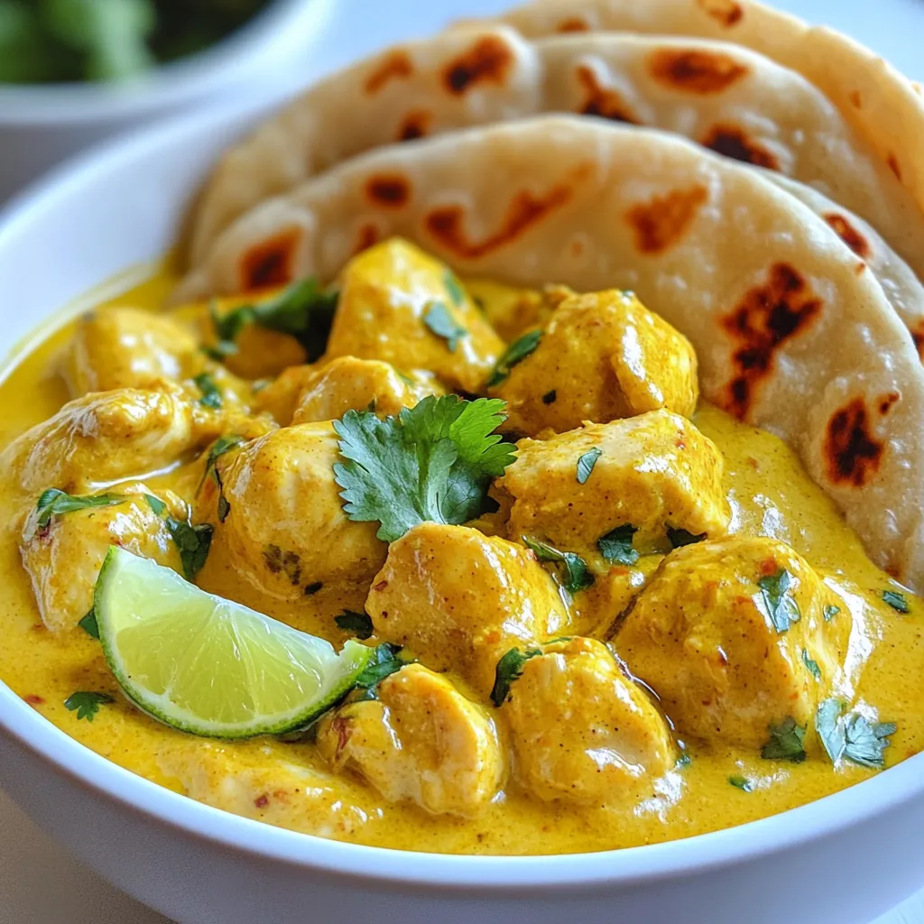 Chicken Curry with Paratha Flavorful Dinner Delight