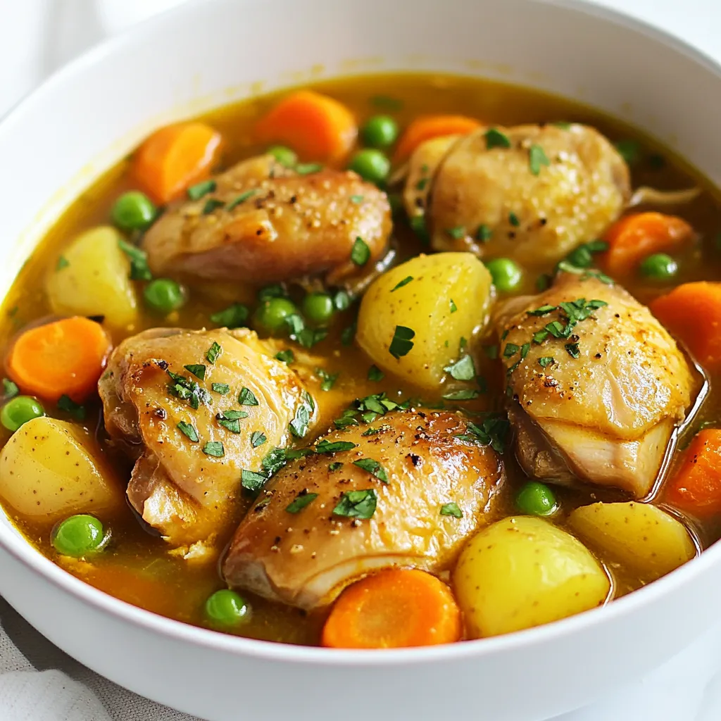 Slow Cooker Chicken Stew Easy Comfort Food Recipe