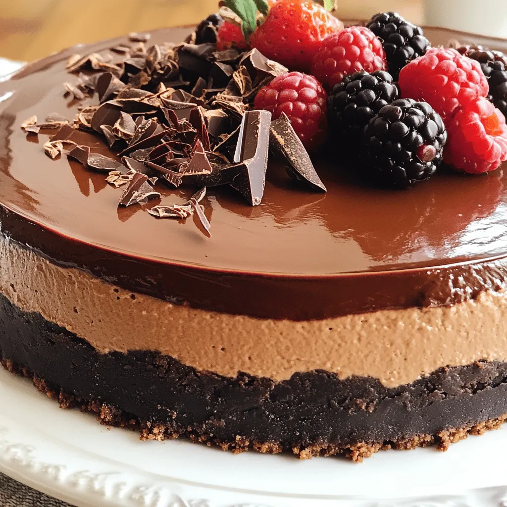 No-Bake Chocolate Cheesecake Creamy Dessert Delight
