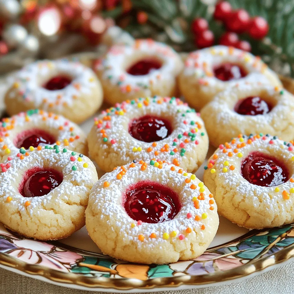Soft Holiday Thumbprint Cookies Festive and Flavorful