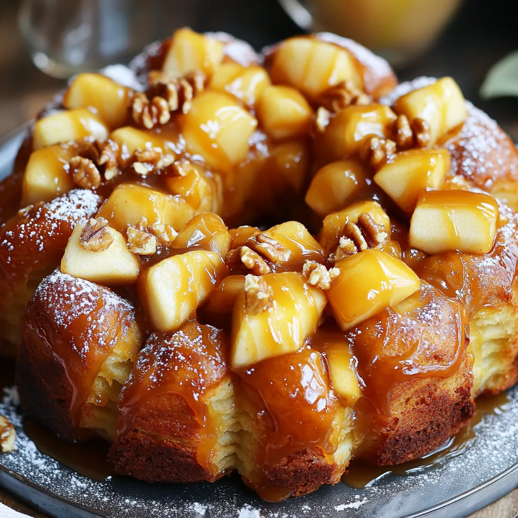 Caramel Apple Monkey Bread Pull-Apart Irresistible Treat