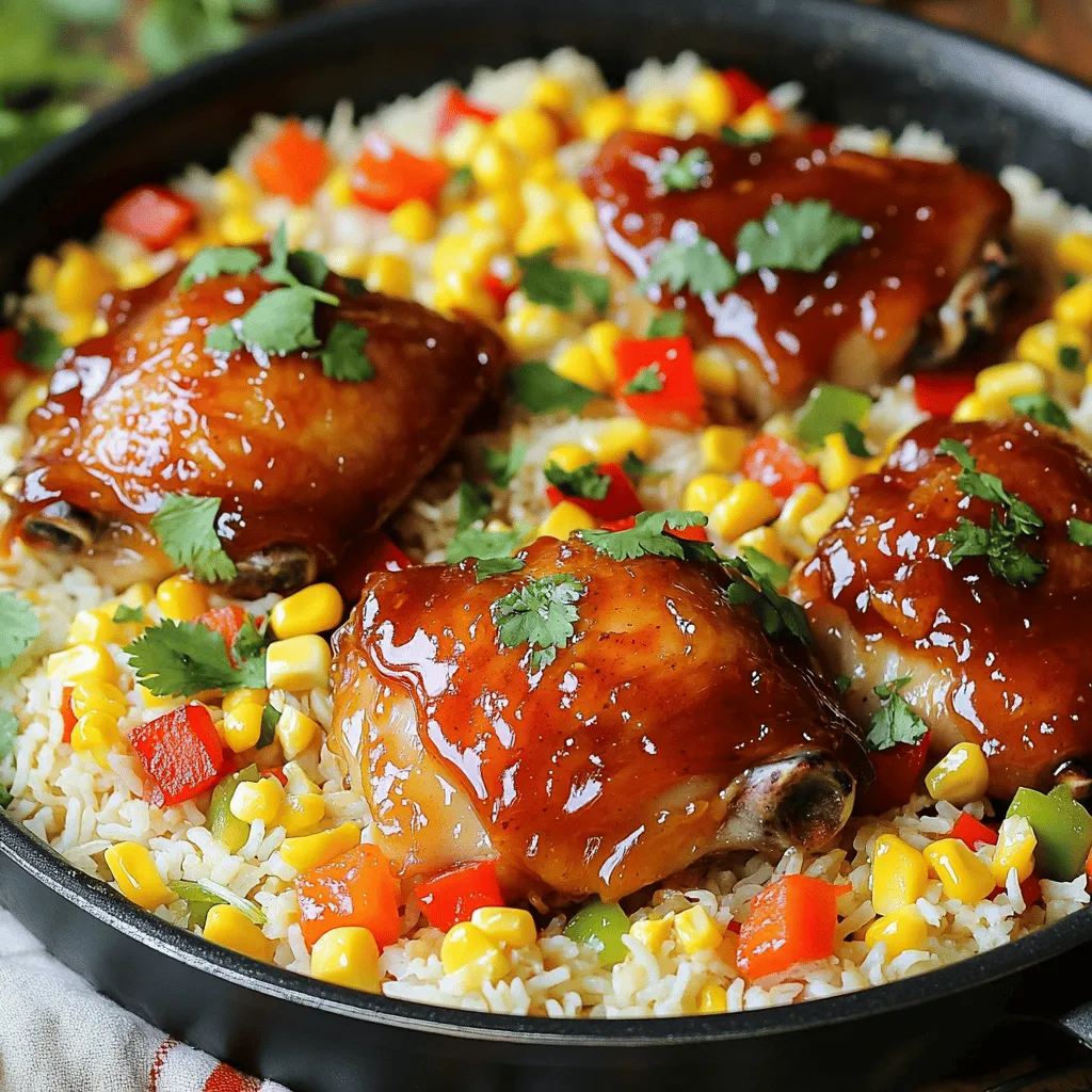 One-Pan Honey BBQ Chicken Rice Flavorful Family Meal