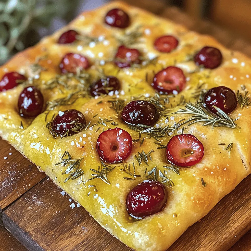 Cherry Rosemary Focaccia Art Flavorful Bread Delight
