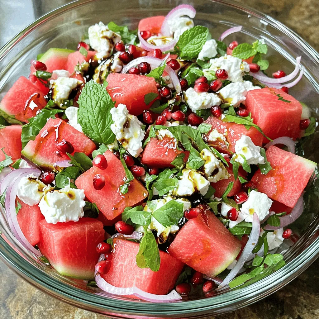 Watermelon Feta Salad Refreshing and Easy Recipe