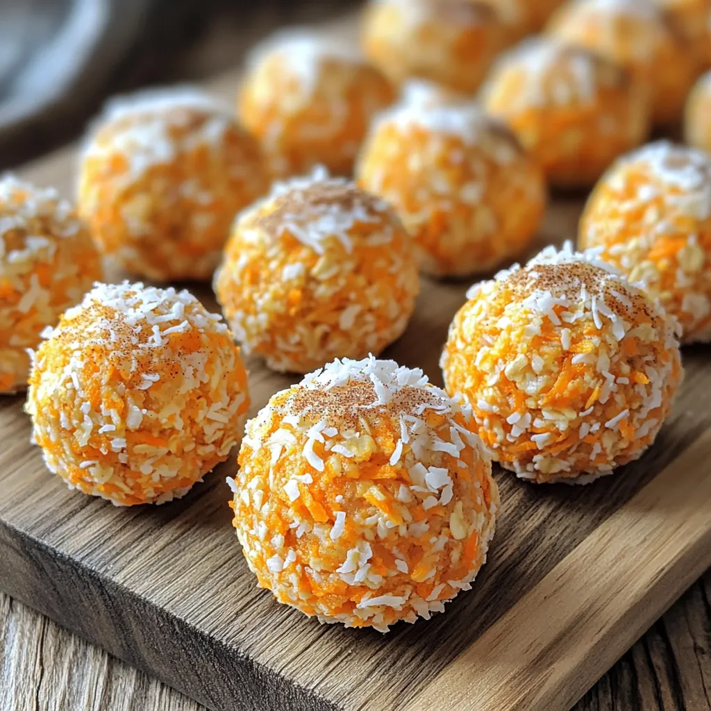 Carrot Cake Coconut Energy Bites Tasty and Healthy Snack