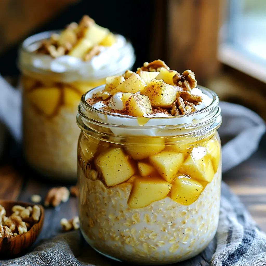 Apple Pie Overnight Oats Irresistible Morning Fuel